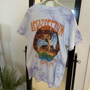 NWOT | forever 21 | tie dye led zeppelin oversized graphic tee